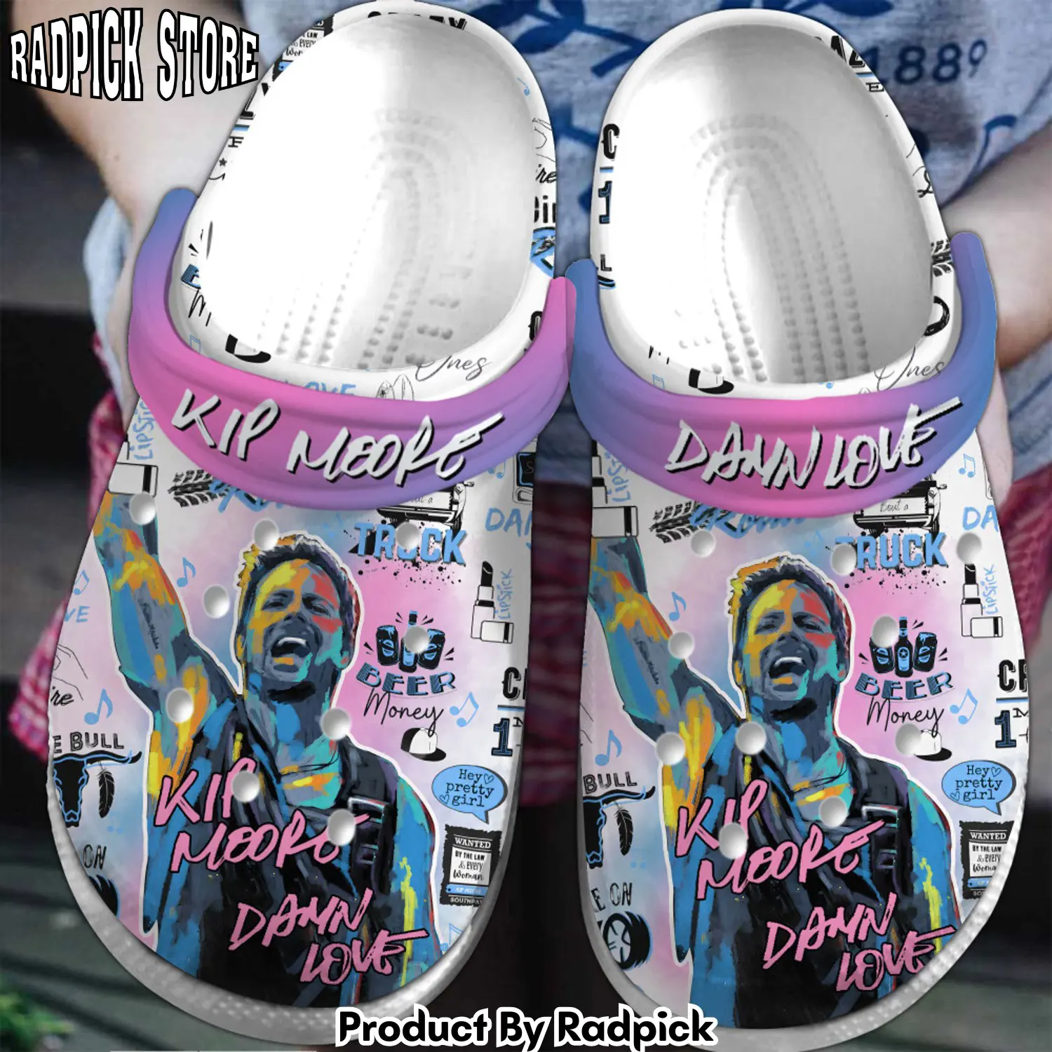 Radpick premium kip moore music clogs shoes comfortable for men women rp6522277